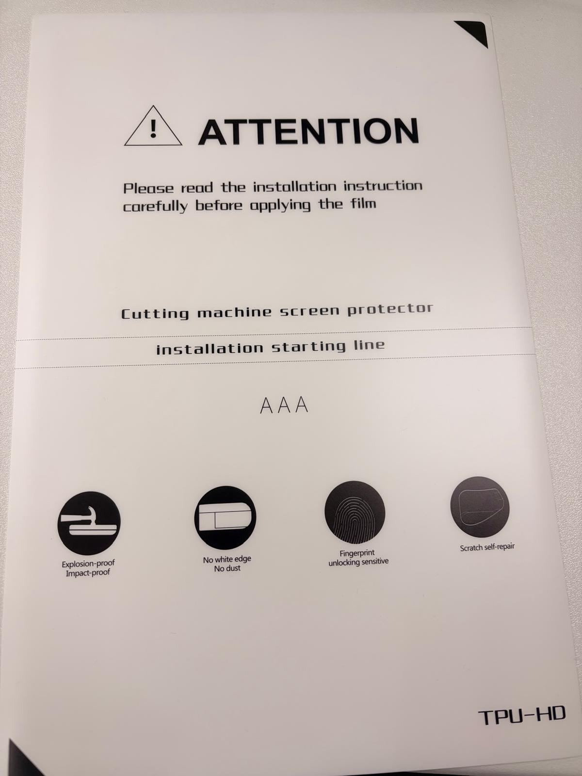 iPad hydrogel screen protector