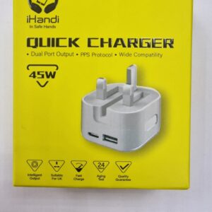 iHandi Quick Charger 45W dual Port Output