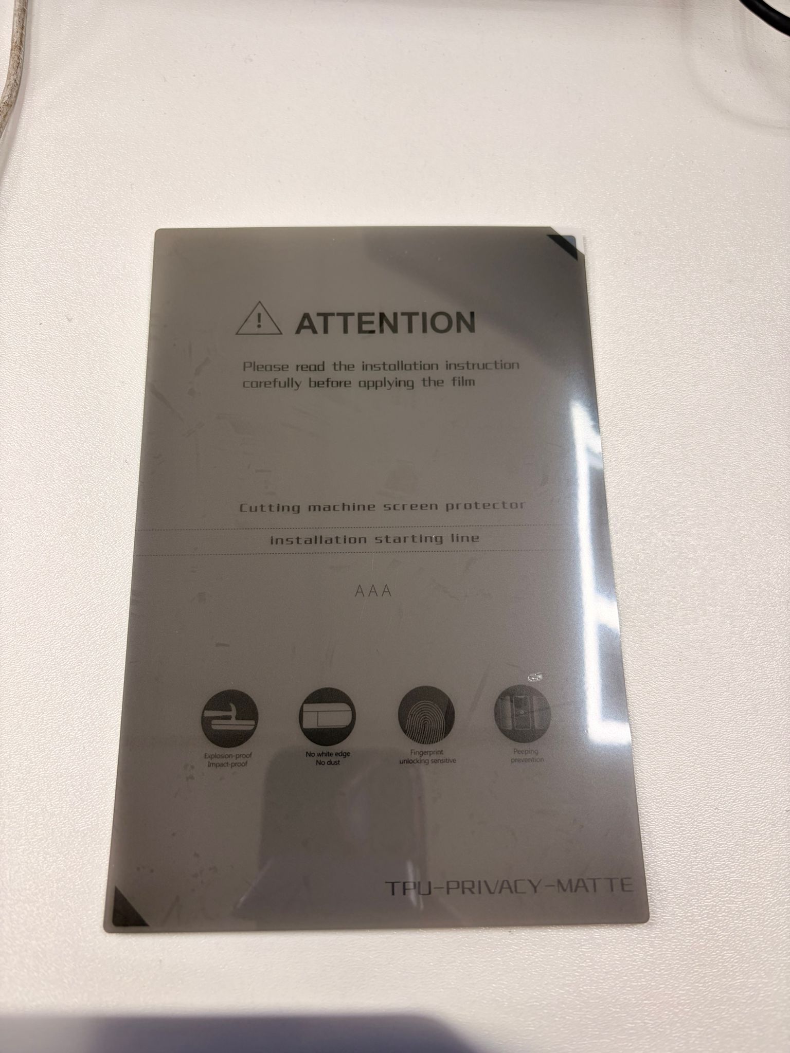 Privacy matte screen protector